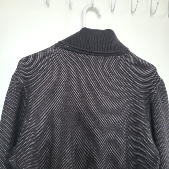 Guess Bronson Full Zip Mock Black Cotton Jacket Coat - Picture 9 of 11